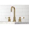 Kingston Brass FSC8933DPL Paris Widespread Bathroom Faucet W/Brass Pop-Up, Brass FSC8933DPL